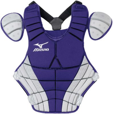 Mizuno Interm. Samurai G3 Pur/Gry Chest Protector
