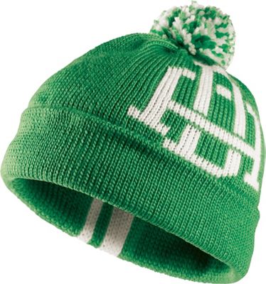 Nike Women's Cuffed Green Pom Pom Knit Cap