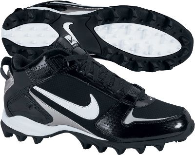 Nike Men's Land Shark Black Mid Molded Football Cleat