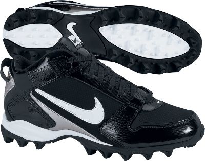 Nike Men's Land Shark Black Mid Molded Wide Football Cleat