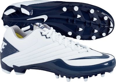 Nike Speed TD Wht/Nav Low Molded Football Cleat