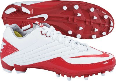 Nike Speed TD Wht/Red Low Molded Football Cleat