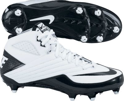 Nike Super Speed Wht/Blk Mid Detach Football Cleat