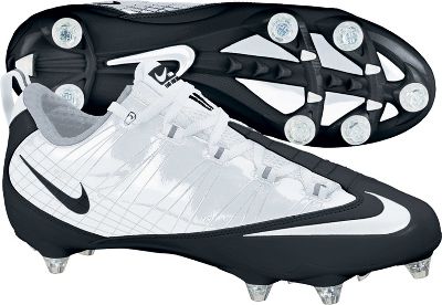 Nike Zoom Vapor Fly Wht/Blk Low Detach Football Cleat