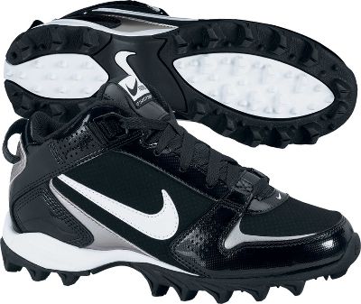 Nike Youth Land Shark Black Mid Molded Football Cleat