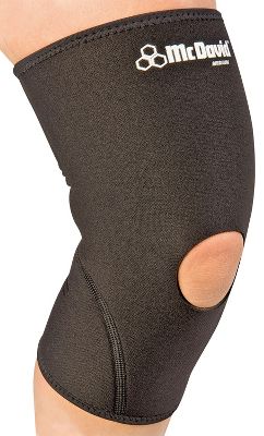 McDavid Open Patella Black Knee Support