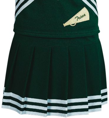Teamwork Youth Pleated Cheer Skirt with Trim