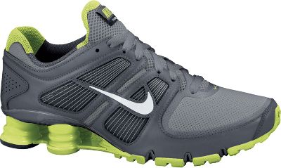 Nike Men's Shox Turbo +11 Silver/Green Running Shoe