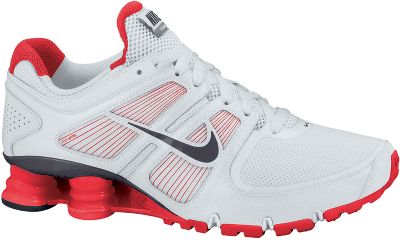 Nike Women's Shox Turbo+ 11 Platinum/Crimson Running Shoe