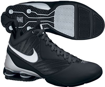 Nike Men's Shox Black/White Pro Basketball Shoes