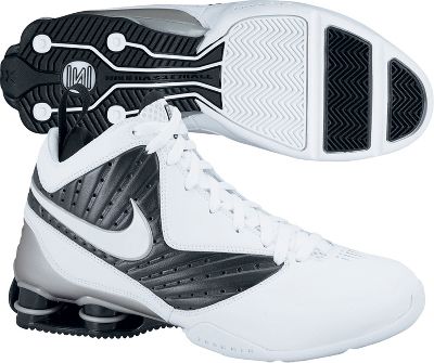 Nike Men's Shox White/Black Pro Basketball Shoes