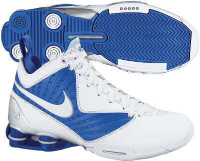Nike Women's Shox White/Royal Pro Basketball Shoes