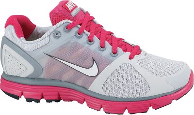 Nike Women's LunarGlide +2 Gry/Pnk Running Shoe