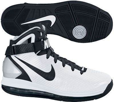 Nike Men's Air Max Hyperdunk White/Black Basketball Shoes