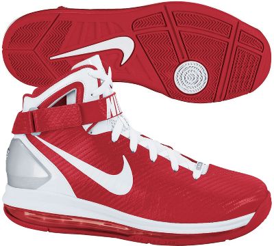 Nike Men's Air Max Hyperdunk Red/White Basketball Shoes