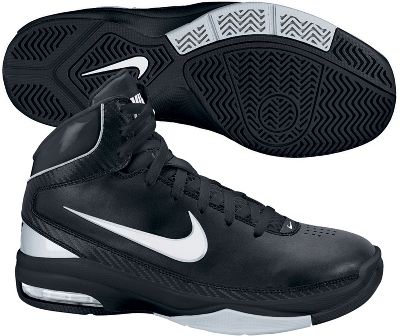 Nike Men's Air Max Hyped Black/White Basketball Shoes