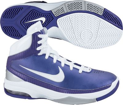 Nike Women's Air Max Hyped Purple/White Basketball Shoes