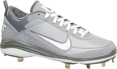 Nike Air Show Elite 2 Grey/White Low Metal Baseball Cleats