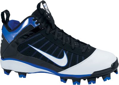 Nike Youth Diamond Elite Black/Royal Mid Molded Cleats