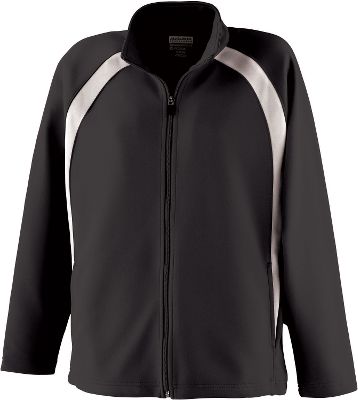 Augusta Girls Black Spirit Warm-Up Jacket