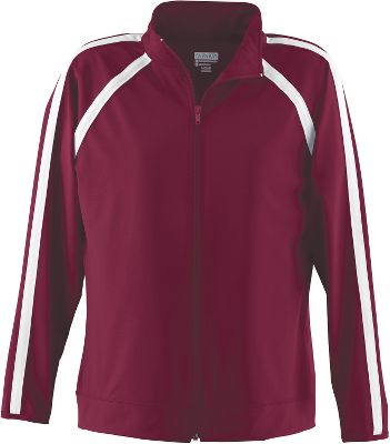 Augusta Ladies Maroon Elite Warm-Up Jacket