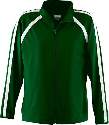 Augusta Girls Dark Green Elite Warm-Up Jacket