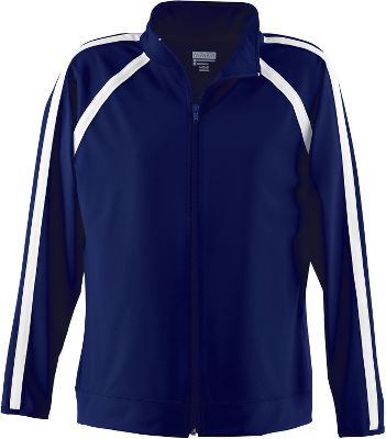 Augusta Girls Navy Elite Warm-Up Jacket