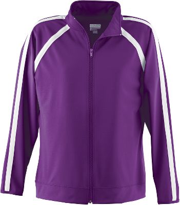 Augusta Girls Purple Elite Warm-Up Jacket