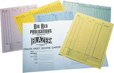 Blazer Track Meet Record Cards