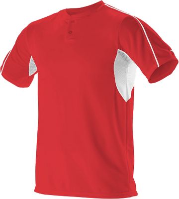 Alleson Athletic Men's 2 Button Baseball Jersey