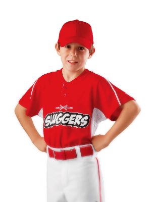 Alleson Athletic Youth 2 Button Baseball Jersey 