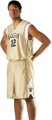 Baseball - Alleson Men's Nylon Dazzle Basketball Short - Basketball Uniforms - Varsity, JV, Youth