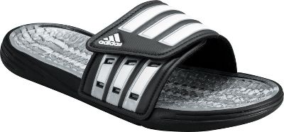 Adidas Men's Calissage Black/White Slides - Baseball Slides