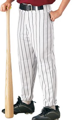 Baseball Alleson Athletic Youth Pinstripe Baseball Pants Extra Small White Navy Blue