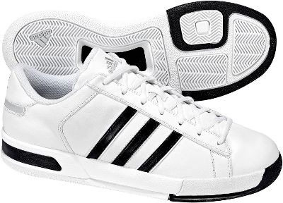 Baseball - Adidas Campus Low Wht/Blk Men's Basketball Shoe -