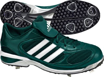 Baseball Adidas Excel IC Pro Lo Cleat Forest GreenWhite Size 10