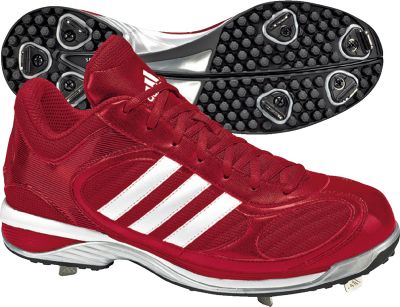 Adidas Men's Excel IC Pro Mid Cleat Scarlet/White