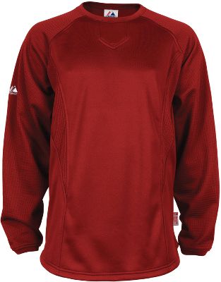 Majestic Youth Pro Style Cardinal Training Pullover