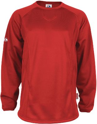 Majestic Youth Pro Style Scarlet Training Pullover