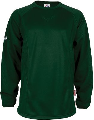Majestic Youth Pro Style Dk Green Training Pullover