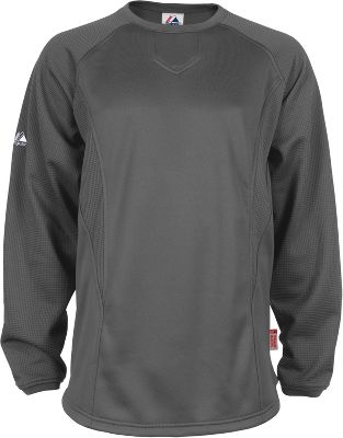 Majestic Youth Pro Style Grey Training Pullover