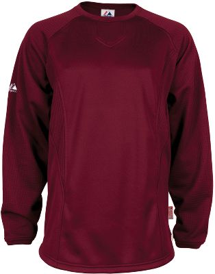 Majestic Youth Pro Style Maroon Training Pullover