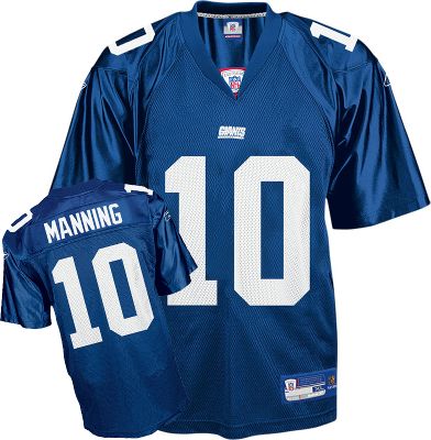 Reebok Men's NFL Giants/E. Manning Navy Jersey - NFL Jerseys