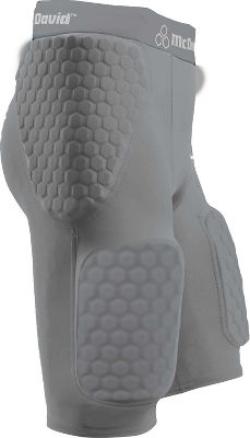 McDavid Youth Grey HexPad Girdle w/ Hardshell Guard