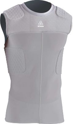 McDavid Youth HexMesh Grey Sleeveless Bodyshirt