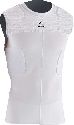 McDavid Youth HexMesh White Sleeveless Bodyshirt