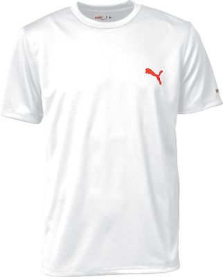 Puma Men's Essential USP Cat Logo White T-Shirt