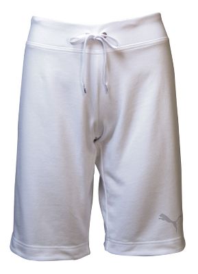 Puma Women's White Terry Bermuda Shorts