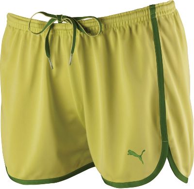 Puma Women's Bright Green/Treetop Retro Active Shorts