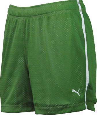 Puma Women's Treetop Green/White Mesh Shorts